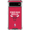 NBA Chicago Bulls Red Distressed Google Pixel 6 Clear Case